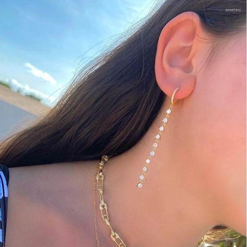 Dangle Earrings 925 Sterling Silver Delicate Dangling Cz Earring Fashion Bling Long Tasse Chain Colorful Stone For Women
Dangle Earrings 925 Sterling Silver Delicate Dangling Cz Earring Fashion Bling Long Tasse Chain Colorful Stone For Women