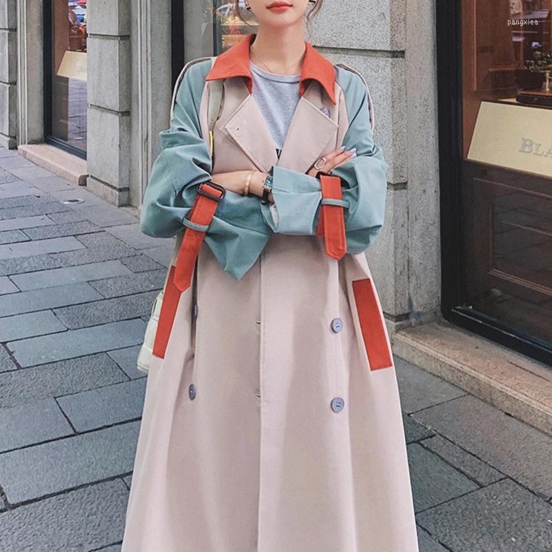 Women' Trench Coats Women Long Sleeve Windbreaker Stitching Contrast Color Lapel Female Streetwear Fashion Double Breasted Overcoat, Short pic color
Women' Trench Coats Women Long Sleeve Windbreaker Stitching Contrast Color Lapel Female Streetwear Fashion Double Breasted Overcoat, Short pic color