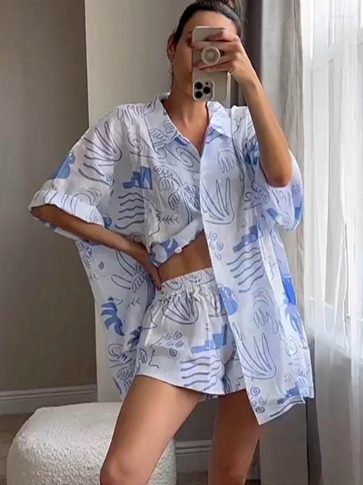 Women' Tracksuits Hirigin Women Summer Casual Beach Outfits For Printed Short Sleeve Shirts And Shorts Suits Holiday Two Pieces Sets, Picture shown
Women' Tracksuits Hirigin Women Summer Casual Beach Outfits For Printed Short Sleeve Shirts And Shorts Suits Holiday Two Pieces Sets, Picture shown