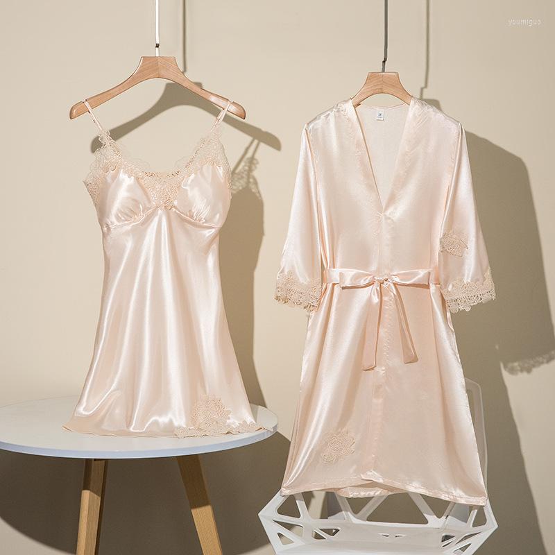 Women's Sleepwear 2022 Sexy Lady 2PCS Nighty Suit V-Neck Intimate Home Dress Summer Loose Robe Gowning Lace With Bra Sling Nightgown, Gray
Women's Sleepwear 2022 Sexy Lady 2PCS Nighty Suit V-Neck Intimate Home Dress Summer Loose Robe Gowning Lace With Bra Sling Nightgown, Gray