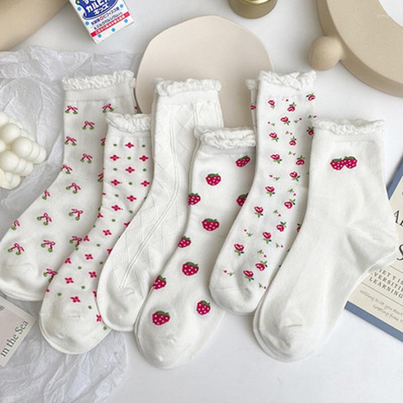 Women Socks Japanese Cute Red Strawberry Korean Style Flowers Crew Kawaii Cotton Harajuku Cow
Women Socks Japanese Cute Red Strawberry Korean Style Flowers Crew Kawaii Cotton Harajuku Cow