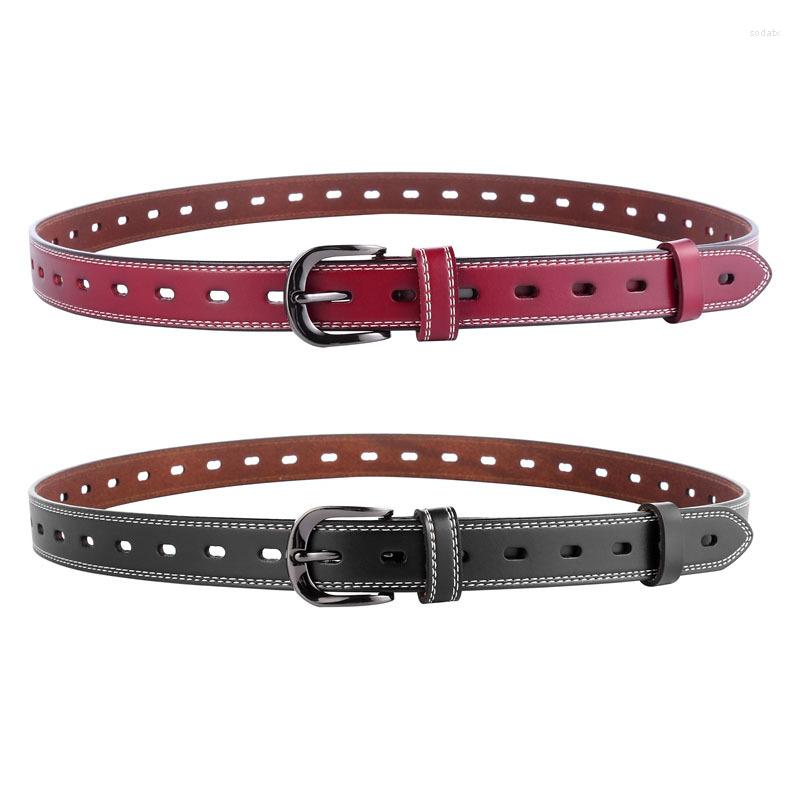 Belts Women's Leather Perforated Belt Fashion Simple Korean Plate Decorative Punching, Black
Belts Women's Leather Perforated Belt Fashion Simple Korean Plate Decorative Punching, Black