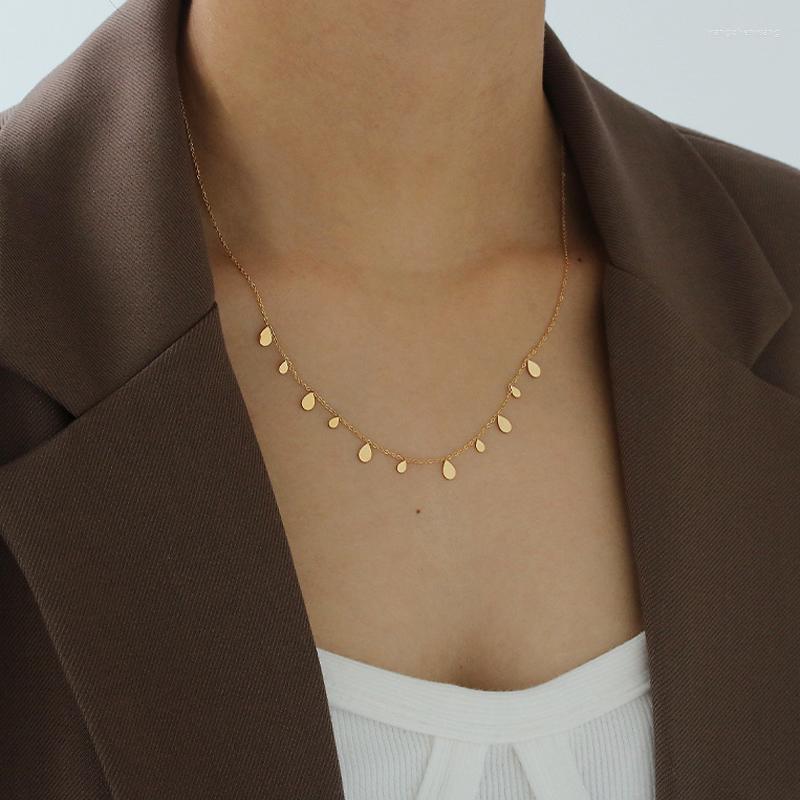 Choker Dainty 18K Gold Necklace With Small Water Drop Charms For Women Dangle Beads Jewelry Gifts
Choker Dainty 18K Gold Necklace With Small Water Drop Charms For Women Dangle Beads Jewelry Gifts