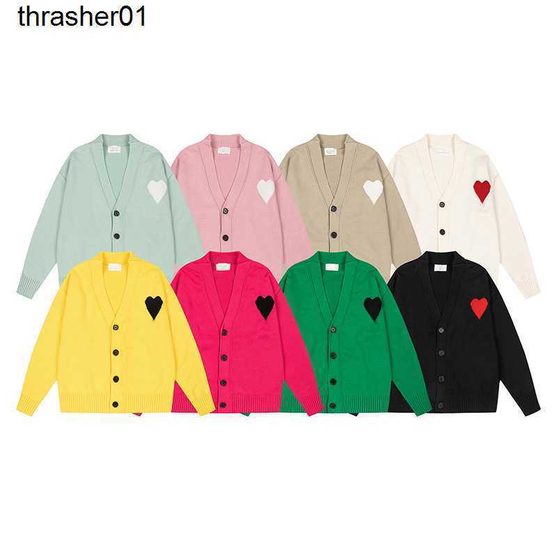 Men' Sweaters designer amis love letter embroidered cardigan V-neck sweater men women winter new solid color wool knitwear couple Sweater, 303 rose
Men' Sweaters designer amis love letter embroidered cardigan V-neck sweater men women winter new solid color wool knitwear couple Sweater, 303 rose