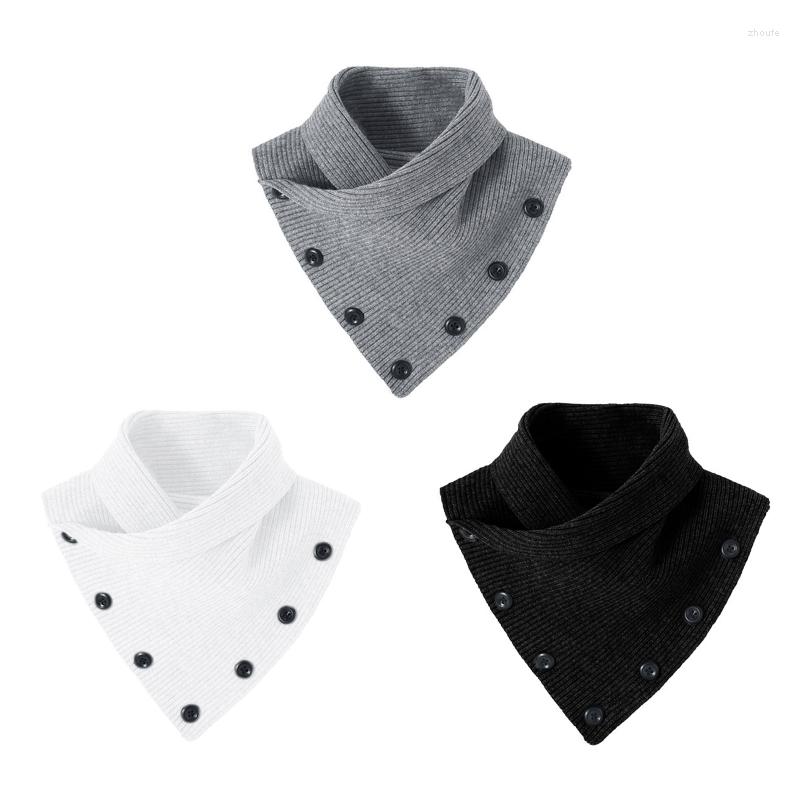 Scarves Women Winter Knitted Turtleneck False Fake Collar Buttons Solid Color Short Triangle Scarf Wrap Windproof Neck Warmer
Scarves Women Winter Knitted Turtleneck False Fake Collar Buttons Solid Color Short Triangle Scarf Wrap Windproof Neck Warmer