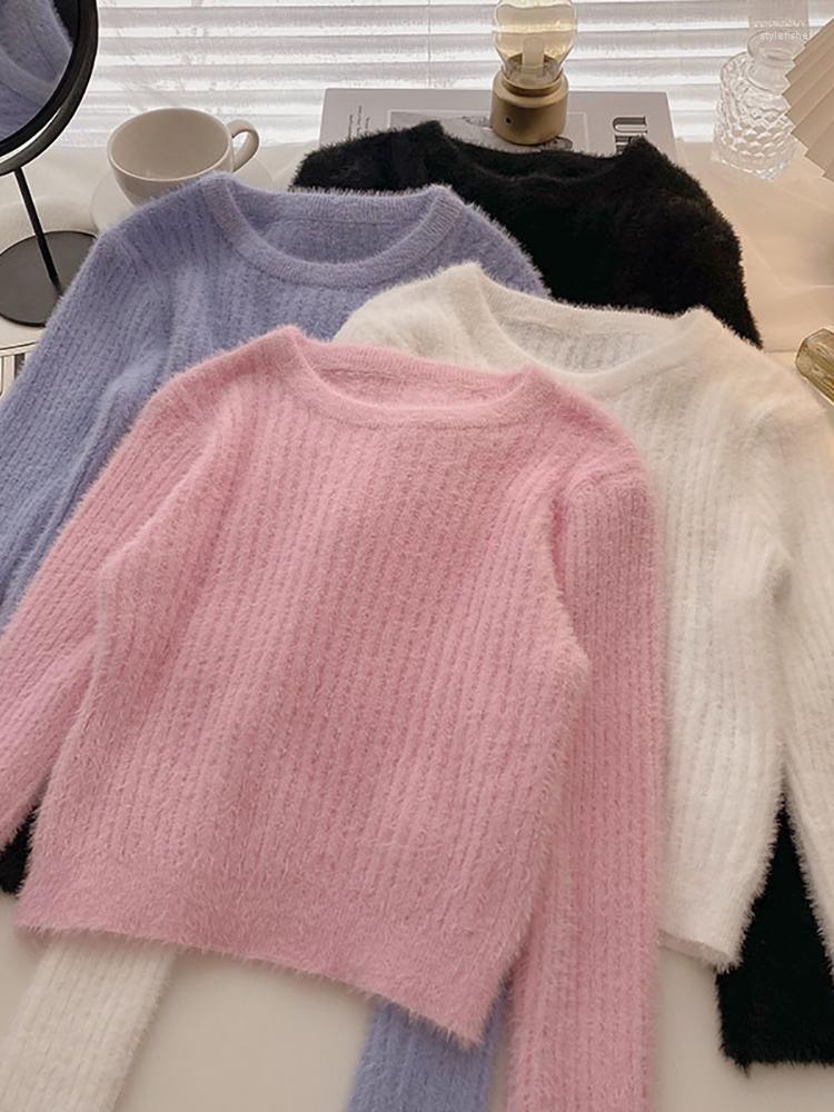 Women's Sweaters HELIAR Women Knitted Sweater O-Neck Velvet Soft Pullovers Female Jumper Long Sleeve Thick For 2022 Winter, White
Women's Sweaters HELIAR Women Knitted Sweater O-Neck Velvet Soft Pullovers Female Jumper Long Sleeve Thick For 2022 Winter, White