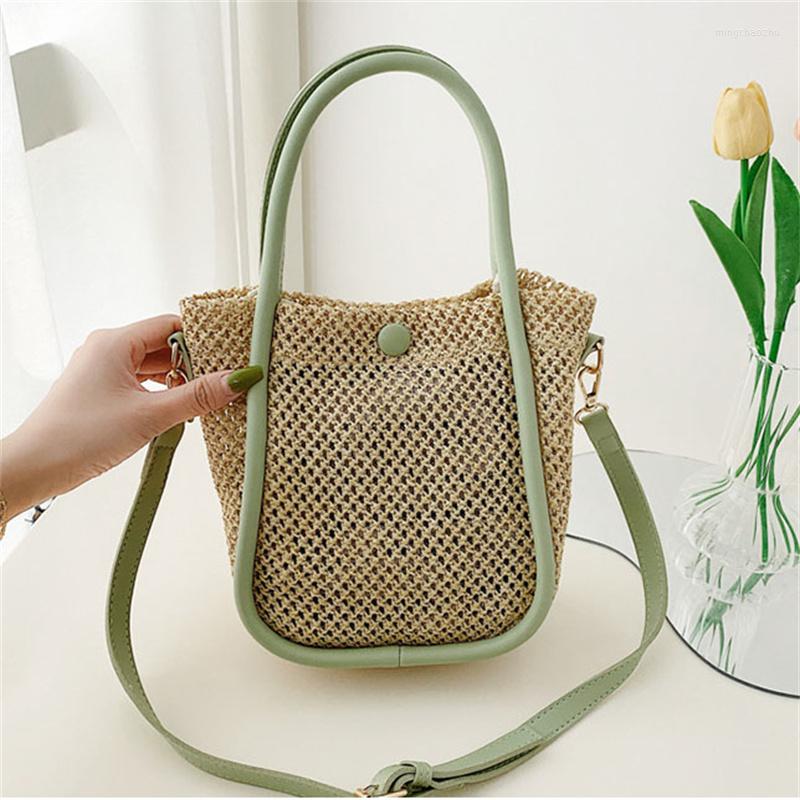 Evening Bags Summer Stitching Straw Bucket Bag For Women Fashion Handmade Shoulder Messenger Casual Crossbody Bga Beach, Black
Evening Bags Summer Stitching Straw Bucket Bag For Women Fashion Handmade Shoulder Messenger Casual Crossbody Bga Beach, Black
