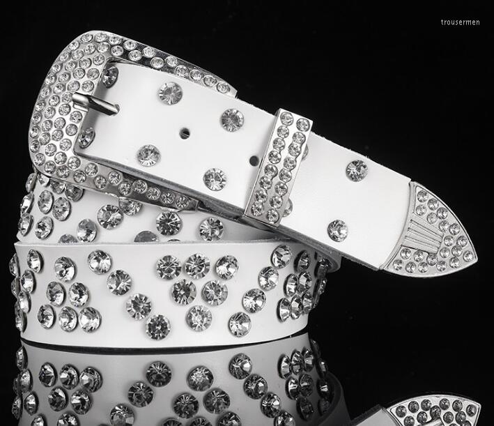Belts 2022 Joker Fashion Leather Waist Jeans Ladies Steel Pin Buckle Women Belt Full Diamond Decoration Long 105CM, White
Belts 2022 Joker Fashion Leather Waist Jeans Ladies Steel Pin Buckle Women Belt Full Diamond Decoration Long 105CM, White