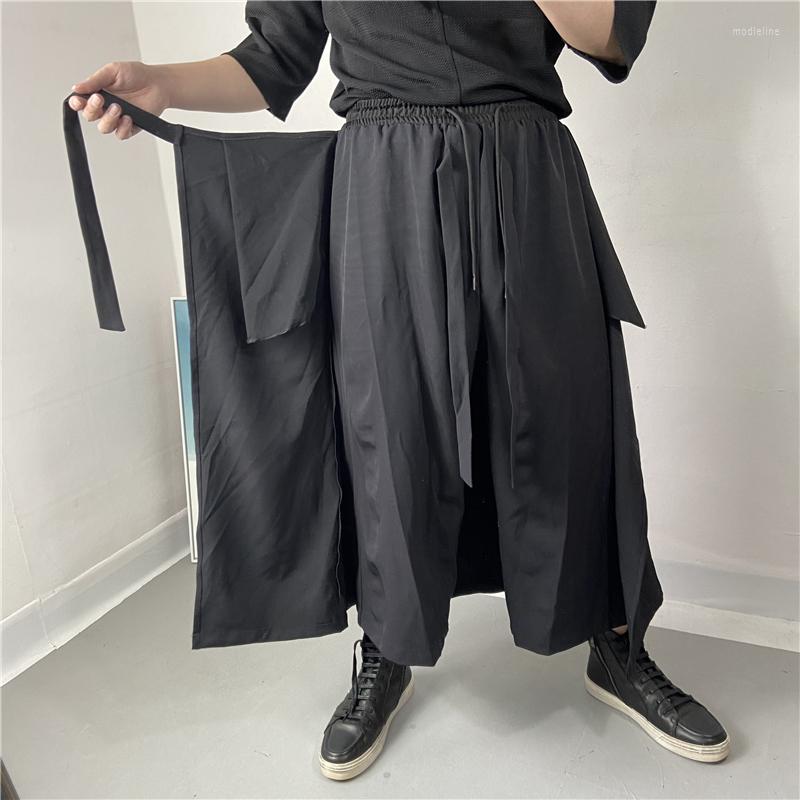 Men's Pants Men's Wide-Leg Spring And Autumn Irregular Personality Splicing Stage Outfit Casual Loose Large Size Nine Minutes Pant, Black
Men's Pants Men's Wide-Leg Spring And Autumn Irregular Personality Splicing Stage Outfit Casual Loose Large Size Nine Minutes Pant, Black