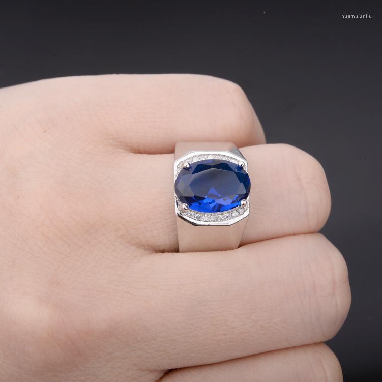 Wedding Rings Style Domineering Blue Crystal Ring Trend Men Inlay Zircon Opening Adjustable Fashion Men's Party Jewelry
Wedding Rings Style Domineering Blue Crystal Ring Trend Men Inlay Zircon Opening Adjustable Fashion Men's Party Jewelry