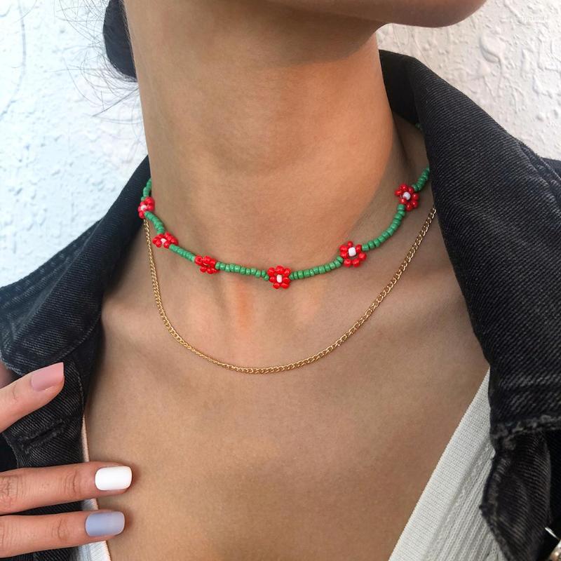 Chains Lalynnly Summer Female Fresh Nine Flowers Beaded Clavicle Chain Necklace Women's Daisy Jewelry Wholesale Party Gifts N9138
Chains Lalynnly Summer Female Fresh Nine Flowers Beaded Clavicle Chain Necklace Women's Daisy Jewelry Wholesale Party Gifts N9138