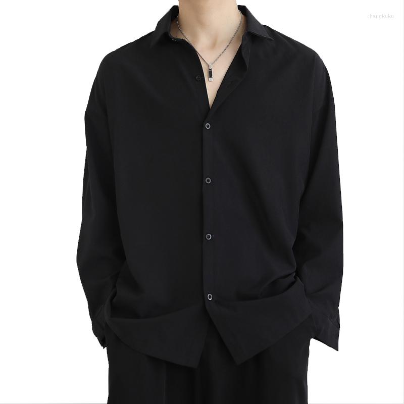 Men' Casual Shirts 2022 Autumn Luxury Fashion Loose Black Shirt Men Long Sleeve Coat Menswear All-match Boutique Clothing Simple Style
Men' Casual Shirts 2022 Autumn Luxury Fashion Loose Black Shirt Men Long Sleeve Coat Menswear All-match Boutique Clothing Simple Style