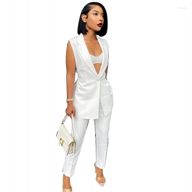 Women' Two Piece Pants Women' OL Office 2 Set Sleeveless Small Suit Vest Jacket Matching Pant Sets Solid Color Sexy Famous Summer, Black
Women' Two Piece Pants Women' OL Office 2 Set Sleeveless Small Suit Vest Jacket Matching Pant Sets Solid Color Sexy Famous Summer, Black