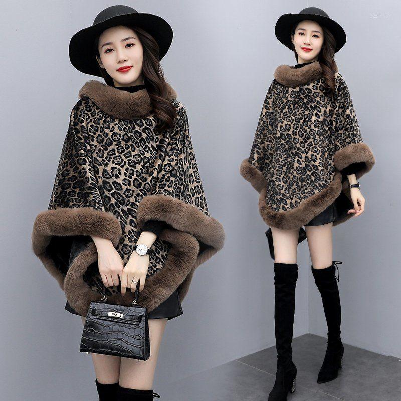 Women's Fur Fleece Cape Shawl Women's Winter Overcoat Imitation Fashion Leopard Print A Version Thick Warm Cloak Coat Elegant Outerwear, Red
Women's Fur Fleece Cape Shawl Women's Winter Overcoat Imitation Fashion Leopard Print A Version Thick Warm Cloak Coat Elegant Outerwear, Red