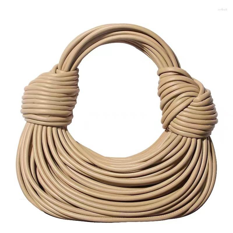 Evening Bags Electric Cable Leather Soft Woman Underarm Bag Noodle Tote Hand Woven Luxury Designer Ladies Handbag, White
Evening Bags Electric Cable Leather Soft Woman Underarm Bag Noodle Tote Hand Woven Luxury Designer Ladies Handbag, White