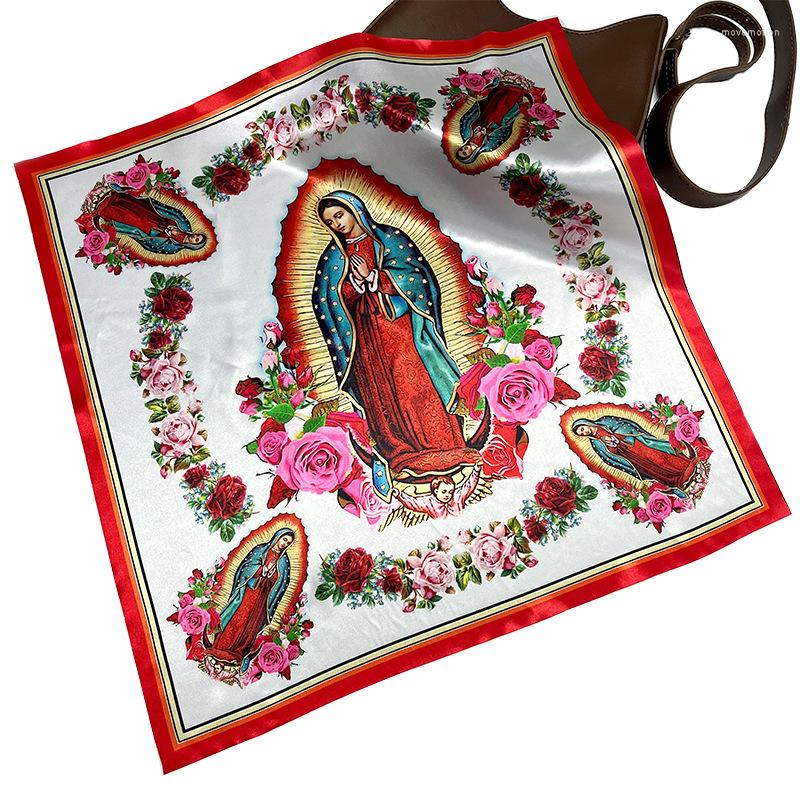 Scarves Women American Notre Dame Printed Square Scarf Flowers Holy 52 Cm Personality
Scarves Women American Notre Dame Printed Square Scarf Flowers Holy 52 Cm Personality
