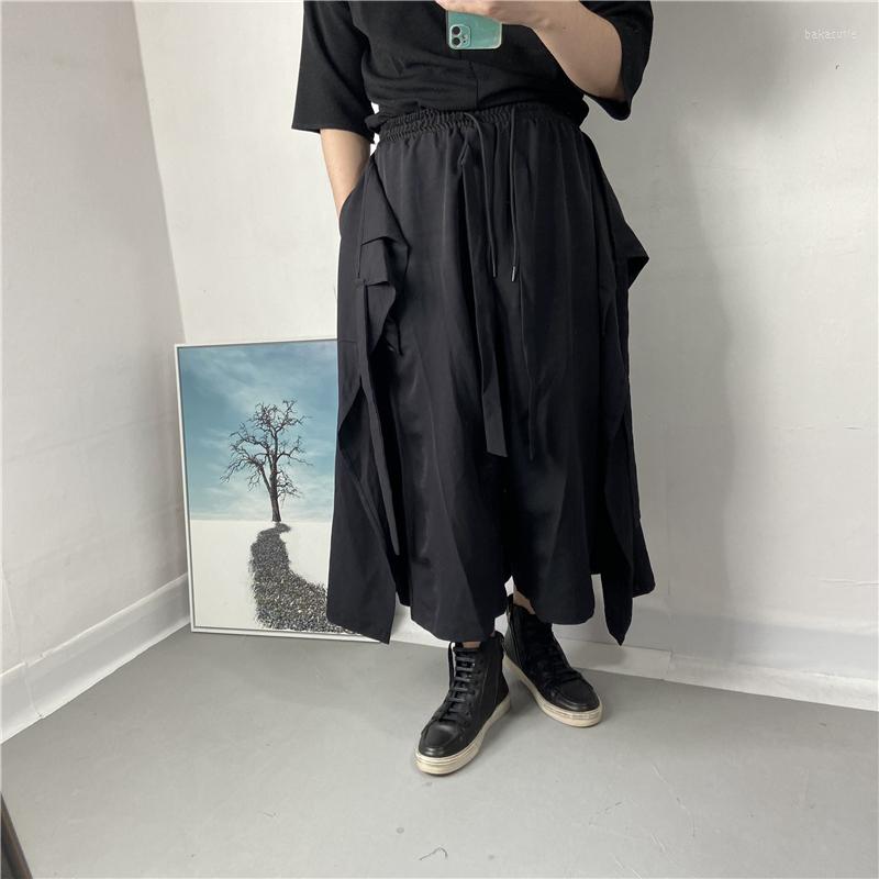 Men' Pants Men Wide Leg Spring And Autumn Style Personality Stitching Fashionable Runway Dark Casual Large, Black
Men' Pants Men Wide Leg Spring And Autumn Style Personality Stitching Fashionable Runway Dark Casual Large, Black