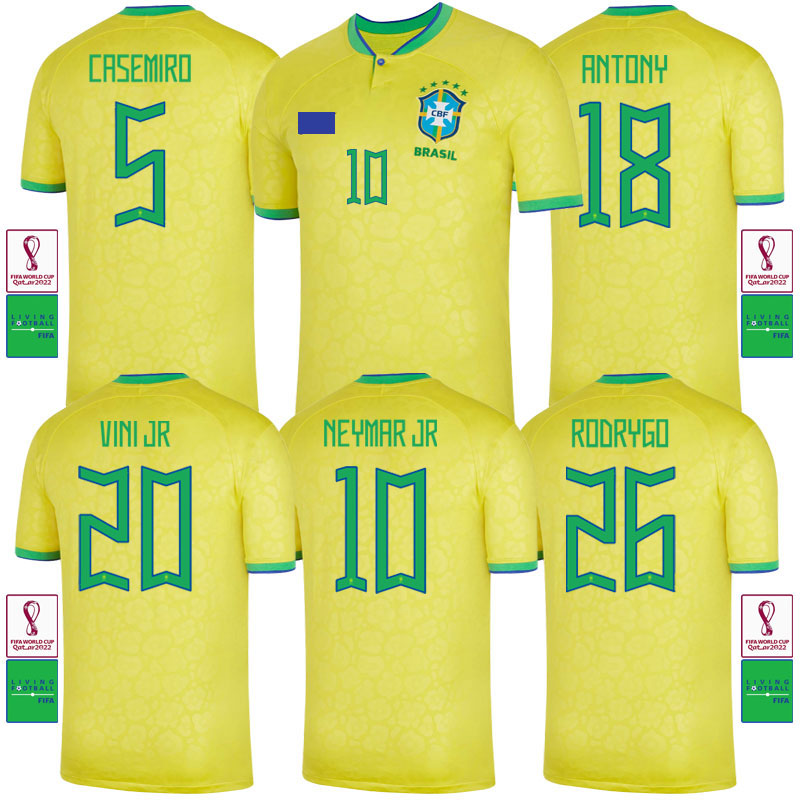 2022 Soccer Jersey Brazil Camiseta de futbol VINI JR G.JESUS CASEMIRO home Football Jersey 22/23 Stadium Thuis, Jersey only
2022 Soccer Jersey Brazil Camiseta de futbol VINI JR G.JESUS CASEMIRO home Football Jersey 22/23 Stadium Thuis, Jersey only