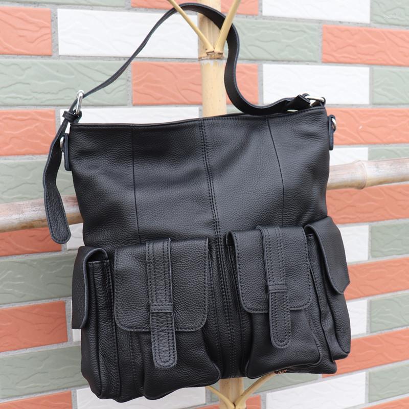 Evening Bags Vintage Luxury Women Handbags Soft Cowhide Large Capacity Casual Tote Multi-pocket Female Genuine Leather Shoulder Crossbody, Black
Evening Bags Vintage Luxury Women Handbags Soft Cowhide Large Capacity Casual Tote Multi-pocket Female Genuine Leather Shoulder Crossbody, Black