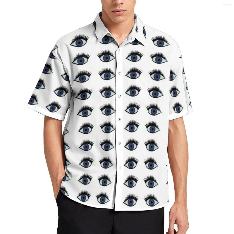 Men's Casual Shirts Blue Eyes Shirt Beach Eye Watching Hawaiian Printed Blouses Short-Sleeved Fashion Oversized Clothing, Style-1
Men's Casual Shirts Blue Eyes Shirt Beach Eye Watching Hawaiian Printed Blouses Short-Sleeved Fashion Oversized Clothing, Style-1