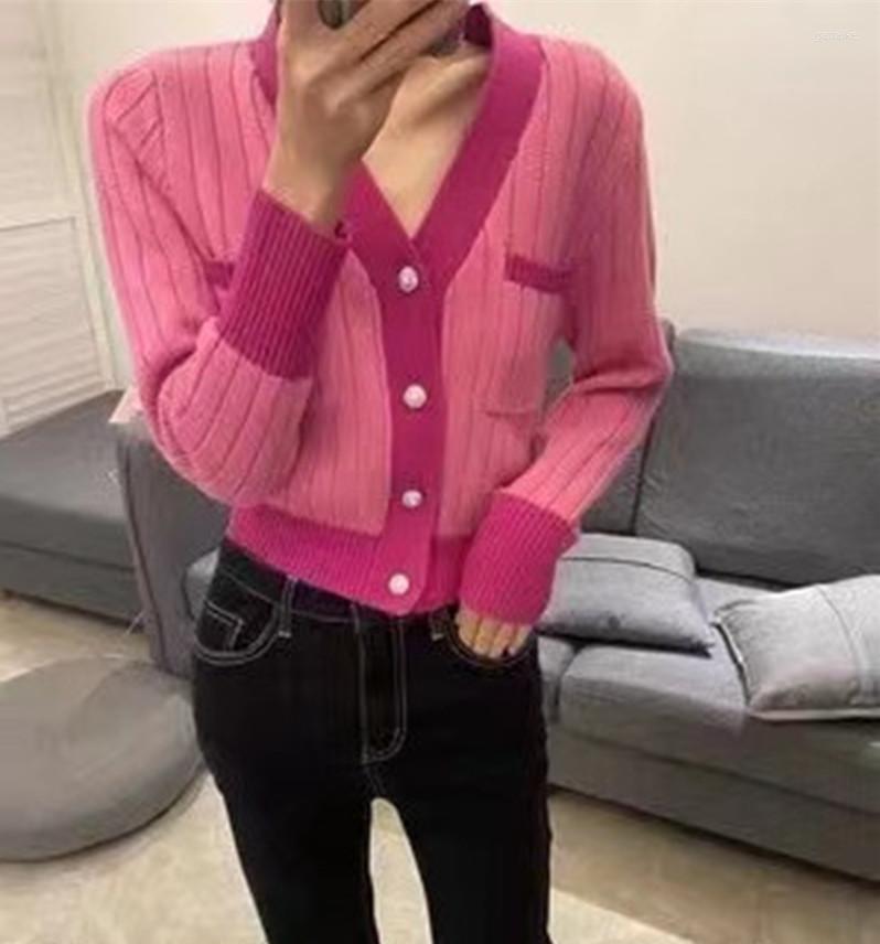 Women's Knits 2022 Cute College Single Breasted Sweater Women Elegant Autumn Korean Woman Sweaters Spliced V-neck Knitted Cardigan T516, Yellow
Women's Knits 2022 Cute College Single Breasted Sweater Women Elegant Autumn Korean Woman Sweaters Spliced V-neck Knitted Cardigan T516, Yellow