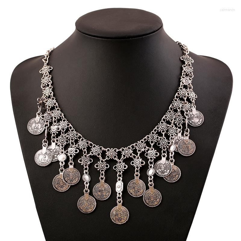 Chains LZHLQ Geometric Hollow Coin Tassel Necklaces Women Vintage Carving Fashion Necklace Statement Metal Plated Jewelry Accessories
Chains LZHLQ Geometric Hollow Coin Tassel Necklaces Women Vintage Carving Fashion Necklace Statement Metal Plated Jewelry Accessories