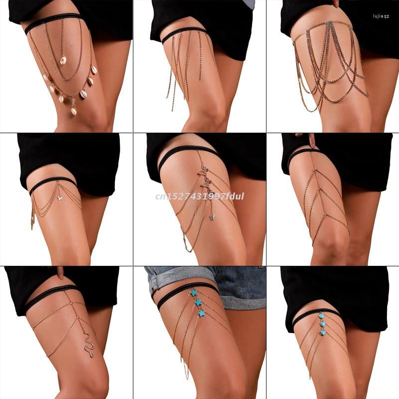 Belts Sexy Boho Style Multi Layer Leg Chain Women Goth Thigh Garter Harajuku, Picture shown
Belts Sexy Boho Style Multi Layer Leg Chain Women Goth Thigh Garter Harajuku, Picture shown