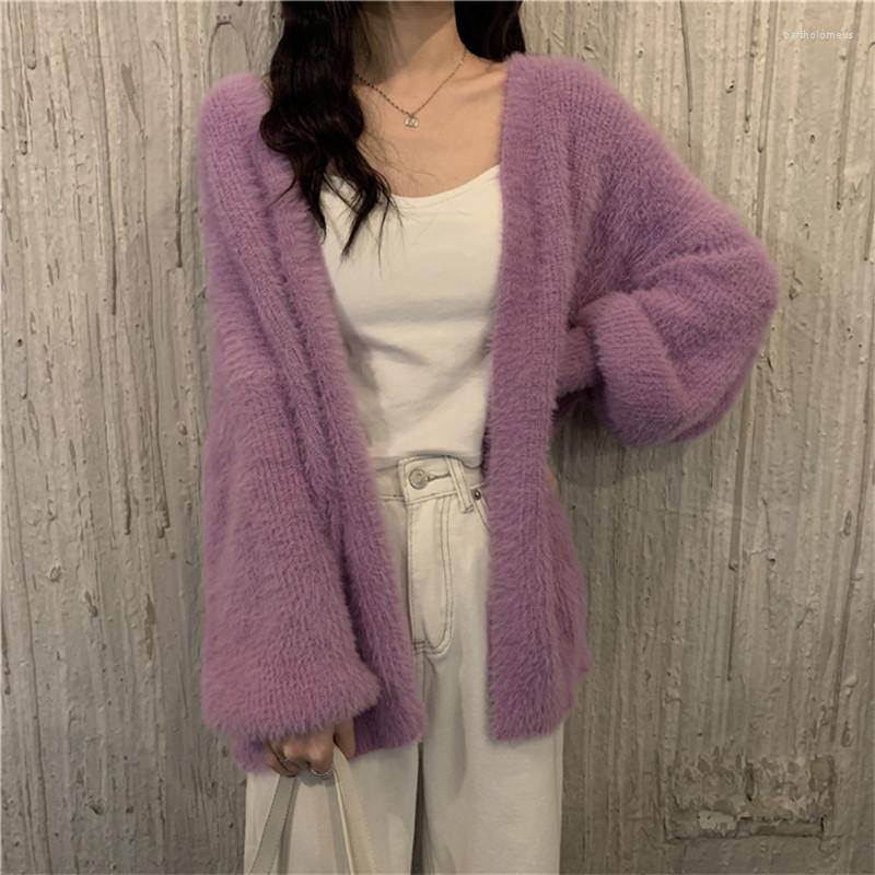 Women's Knits All Match Autumn Winter Woman Casual Knitted Sweater Cardigan Women's Loose Super Soft Coat Simple Warm Gentle Sexy Cool, Purple
Women's Knits All Match Autumn Winter Woman Casual Knitted Sweater Cardigan Women's Loose Super Soft Coat Simple Warm Gentle Sexy Cool, Purple