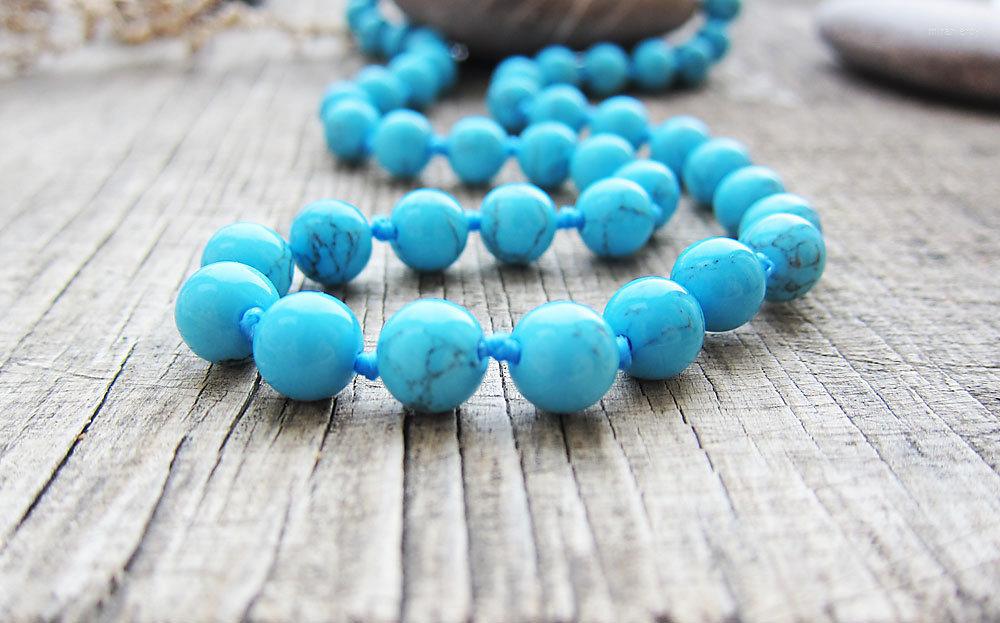 Choker EndlessTurquoises Necklace Turquoises Hand Knotted Blue Necklaces Beach Yoga Mala Beaded Jewelry
Choker EndlessTurquoises Necklace Turquoises Hand Knotted Blue Necklaces Beach Yoga Mala Beaded Jewelry