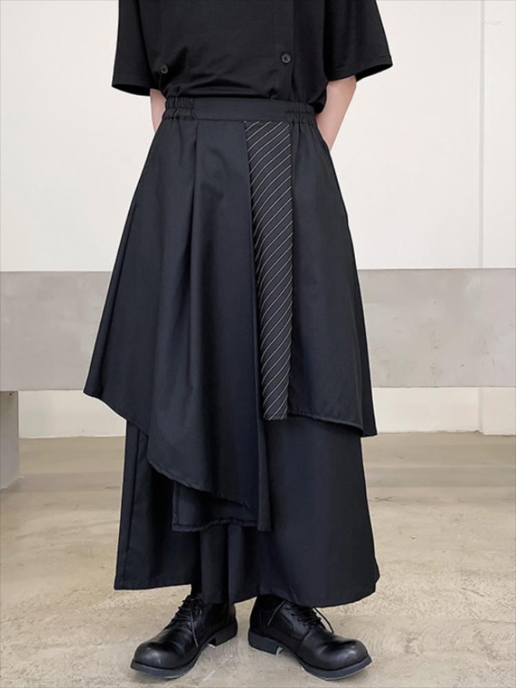 Men' Pants Men Wide Leg Spring And Autumn Fashion Show Irregular Personality Splicing Design Trend Loose, Black
Men' Pants Men Wide Leg Spring And Autumn Fashion Show Irregular Personality Splicing Design Trend Loose, Black