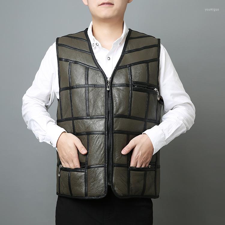 Men's Vests 2022 Men Really Wool Fur Vest Comfortable Warm Stitching Sheepskin Soft And Thick, Black
Men's Vests 2022 Men Really Wool Fur Vest Comfortable Warm Stitching Sheepskin Soft And Thick, Black