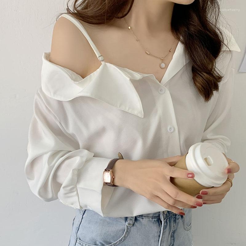 Women's Blouses White Shirt Women's 2022 Off Shoulder Black Long Sleeve Top Vintage Female Sexy Chiffon Drop V-Neck Solid 1158
Women's Blouses White Shirt Women's 2022 Off Shoulder Black Long Sleeve Top Vintage Female Sexy Chiffon Drop V-Neck Solid 1158