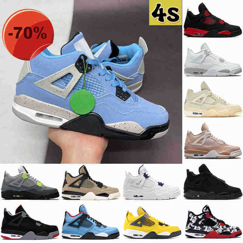 2022 University blue 4 4s Mens basketball shoes red thunder white oreo shimmer tour yellow taupe haze black cat men women Designer sneakers, 01 university blue 
2022 University blue 4 4s Mens basketball shoes red thunder white oreo shimmer tour yellow taupe haze black cat men women Designer sneakers, 01 university blue