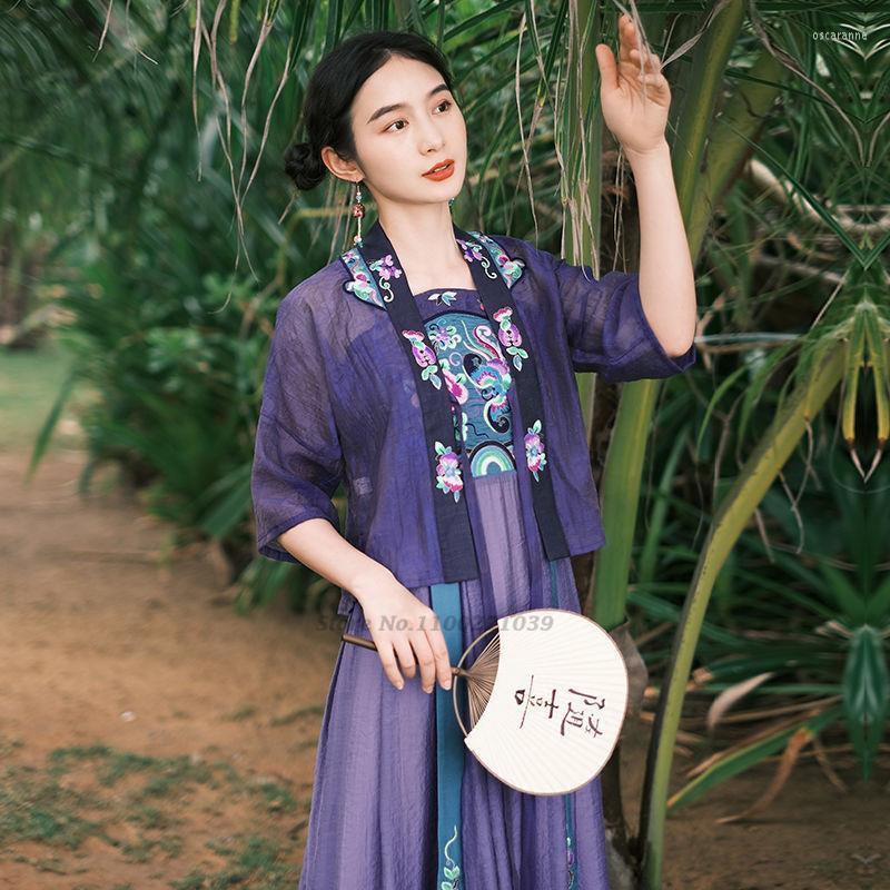 Ethnic Clothing 2022 Ancient Chinese Costume Women Vintage Hanfu Coat National Flower Embroidery Chiffon Retro Sunscreen Breathable
Ethnic Clothing 2022 Ancient Chinese Costume Women Vintage Hanfu Coat National Flower Embroidery Chiffon Retro Sunscreen Breathable