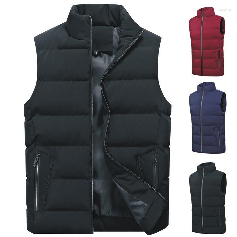Men's Vests Men's Autumn Winter Down Vest Sleeveless Decoration Zipper Pocket Solid Color Warm Waistcoat Gilet For Outwear, Black
Men's Vests Men's Autumn Winter Down Vest Sleeveless Decoration Zipper Pocket Solid Color Warm Waistcoat Gilet For Outwear, Black