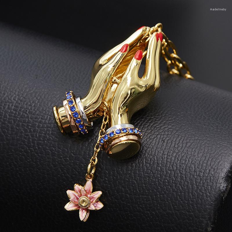Chains Wholesale Design Sense Openable Palm Necklace Ins Tide Flower White Bird Peace Dove Collarbone Chain For Woman
Chains Wholesale Design Sense Openable Palm Necklace Ins Tide Flower White Bird Peace Dove Collarbone Chain For Woman