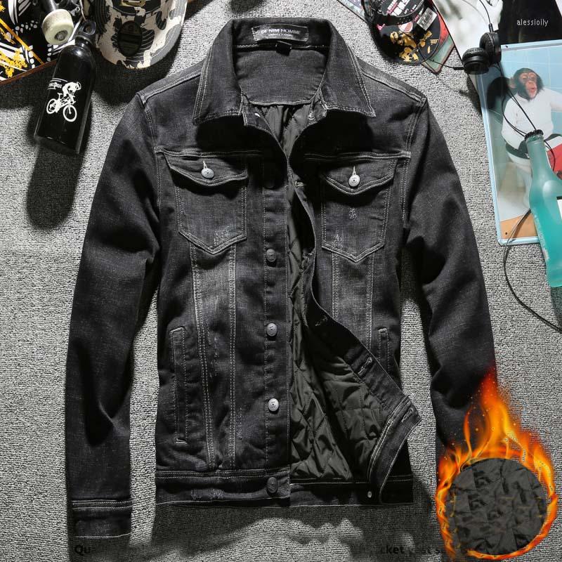 Men's Jackets Fashion Warm Denim Jacket Men 2022 Winter Slim Fit Streetwear Black Jean Casual Outwear Male Cowboy Coat
Men's Jackets Fashion Warm Denim Jacket Men 2022 Winter Slim Fit Streetwear Black Jean Casual Outwear Male Cowboy Coat