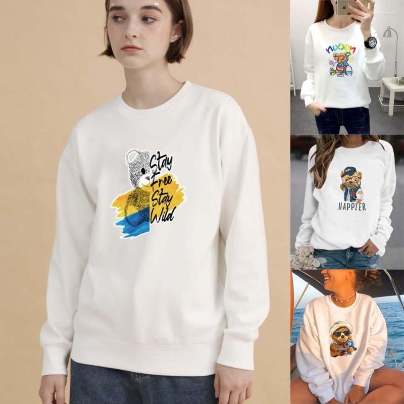 Women' Hoodies Spring And Autumn Round Neck Sweatshirt Women' Minimalist Sweatshirts O-Neck Cute Cartoon Bear Print Basic Pullover, White
Women' Hoodies Spring And Autumn Round Neck Sweatshirt Women' Minimalist Sweatshirts O-Neck Cute Cartoon Bear Print Basic Pullover, White
