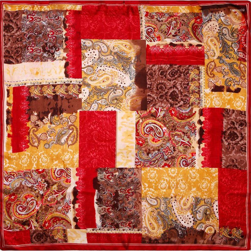 Scarves Silk Scarf Women Paisley Hijab Big Bandana 2022 Female Middle Square Top Wrap Gift For Lady 
Scarves Silk Scarf Women Paisley Hijab Big Bandana 2022 Female Middle Square Top Wrap Gift For Lady