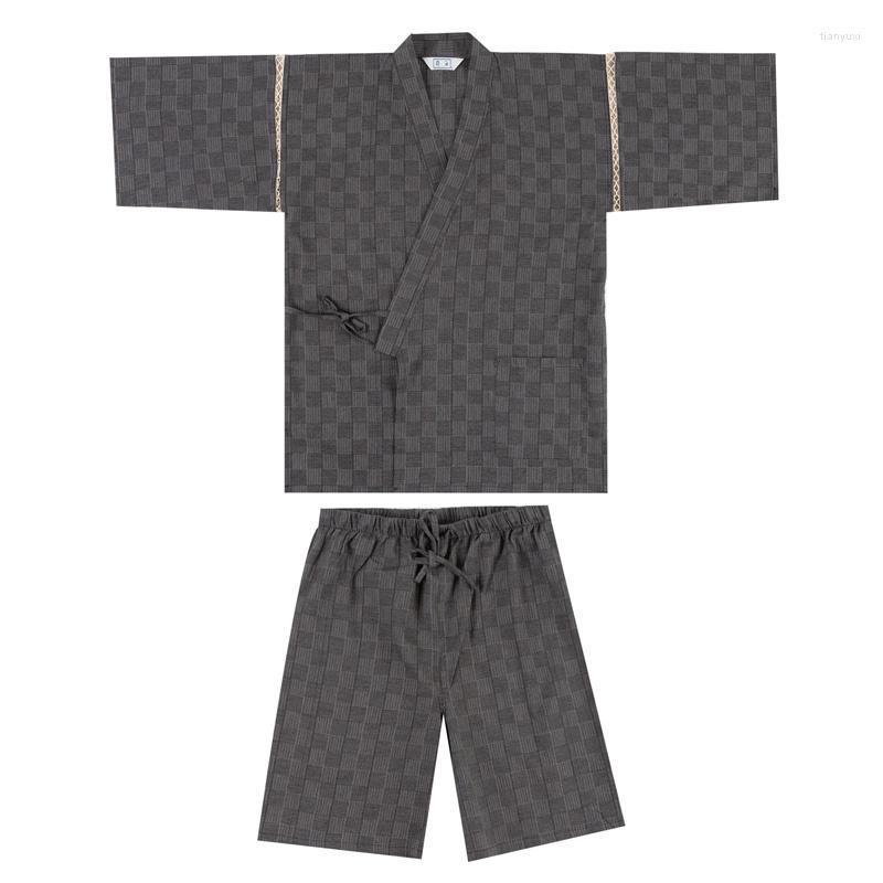 Men's Sleepwear Samurai Pajamas Sets Men Japanese Traditional Summer Kimono V-neck Short Sleeve Sleep Lounge Haori Yukata
Men's Sleepwear Samurai Pajamas Sets Men Japanese Traditional Summer Kimono V-neck Short Sleeve Sleep Lounge Haori Yukata
