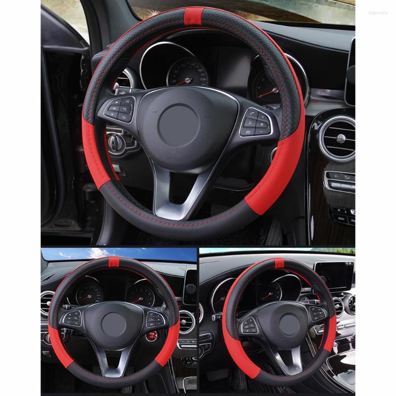 Steering Wheel Covers 38cm Cover Anti-slip Car Accessories PU Leather Protector 15 Inch High Quality
Steering Wheel Covers 38cm Cover Anti-slip Car Accessories PU Leather Protector 15 Inch High Quality