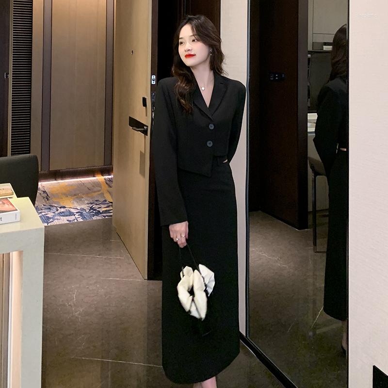 Casual Dresses Han Edition Style Suit Two-piece Irregular French Designer Suits Female Dress, Black
Casual Dresses Han Edition Style Suit Two-piece Irregular French Designer Suits Female Dress, Black