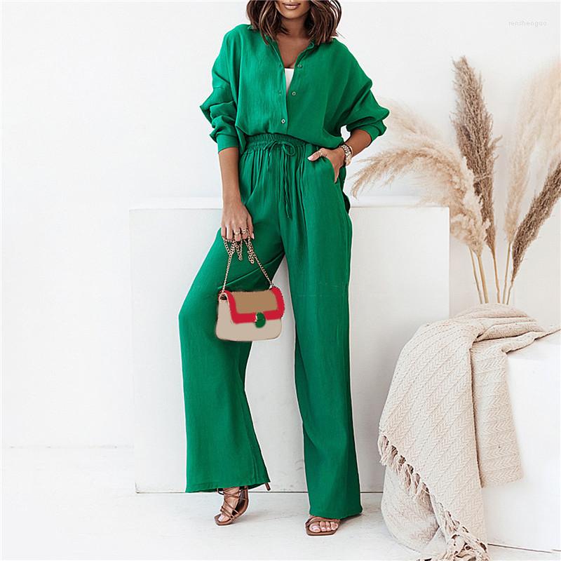 Women' Two Piece Pants WEIRDO Women Solid Set Outfits Elegant Office Lady Blouse Shirt & Drawstring Autumn Button Loose Simple Suit, Tosp
Women' Two Piece Pants WEIRDO Women Solid Set Outfits Elegant Office Lady Blouse Shirt & Drawstring Autumn Button Loose Simple Suit, Tosp