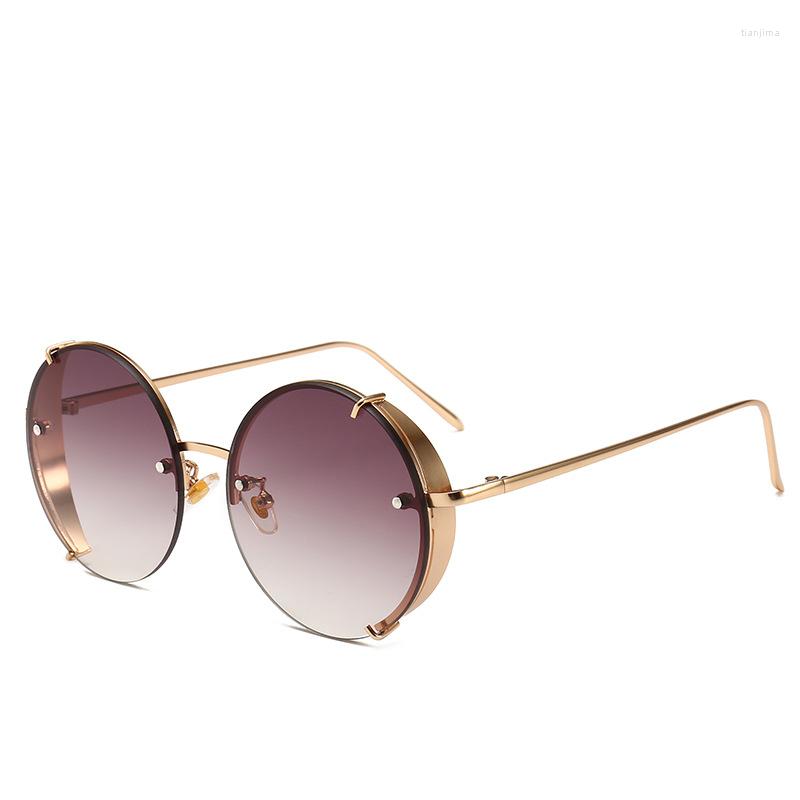 Sunglasses Retro Round Gray Men Women 2022 Brand Designer Metal Punk Shades With Box NX
Sunglasses Retro Round Gray Men Women 2022 Brand Designer Metal Punk Shades With Box NX