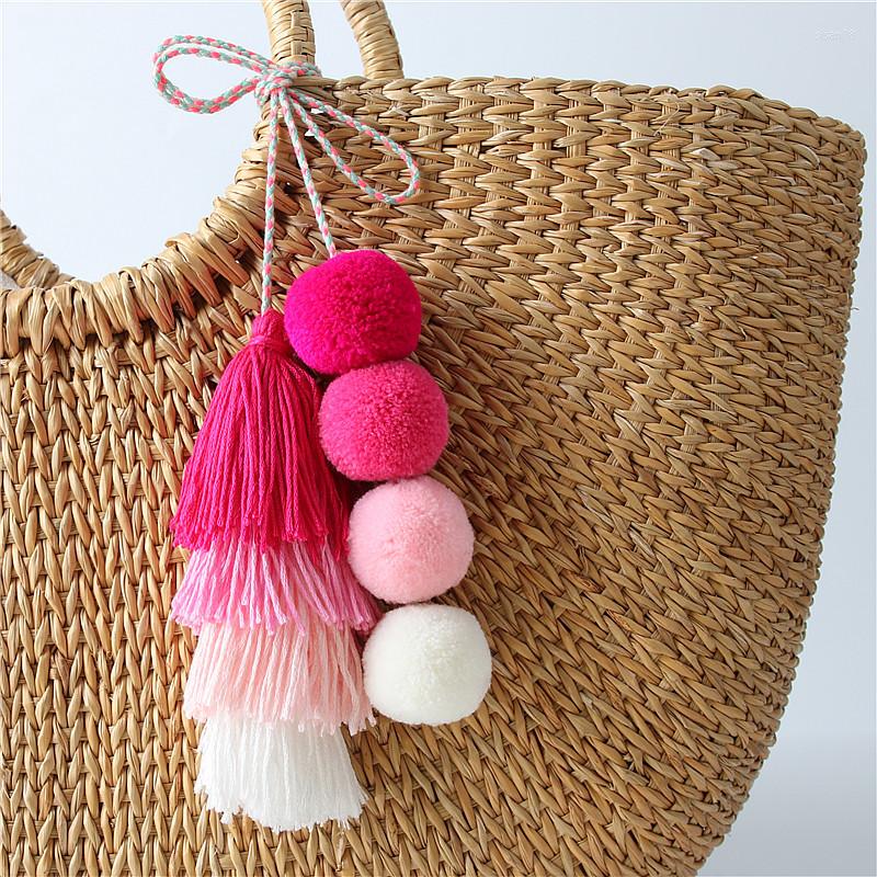 Keychains Rainbow Neon Pom Tassel Keychain For Beach Handbags Accessory Wedding Favors Guest Pompoms Keyring Stacked Key Chain
Keychains Rainbow Neon Pom Tassel Keychain For Beach Handbags Accessory Wedding Favors Guest Pompoms Keyring Stacked Key Chain