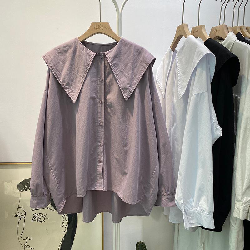 Women's Blouses Women Sailor Collar Purple Shirts Big Size White Tops Casual Long Sleeve Woman
Women's Blouses Women Sailor Collar Purple Shirts Big Size White Tops Casual Long Sleeve Woman