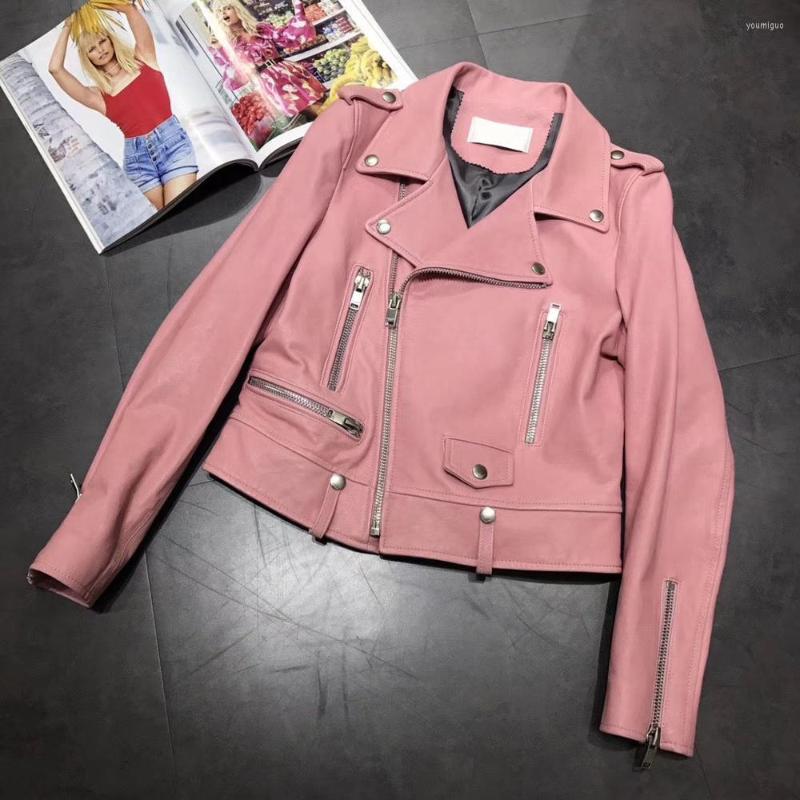 Women' Leather Maylofuer 2022 High Quality Women Genuine Jacket.fashion Female Sheepskin Biker Jacket Casual Slim Coat Super Sales, As photo
Women' Leather Maylofuer 2022 High Quality Women Genuine Jacket.fashion Female Sheepskin Biker Jacket Casual Slim Coat Super Sales, As photo