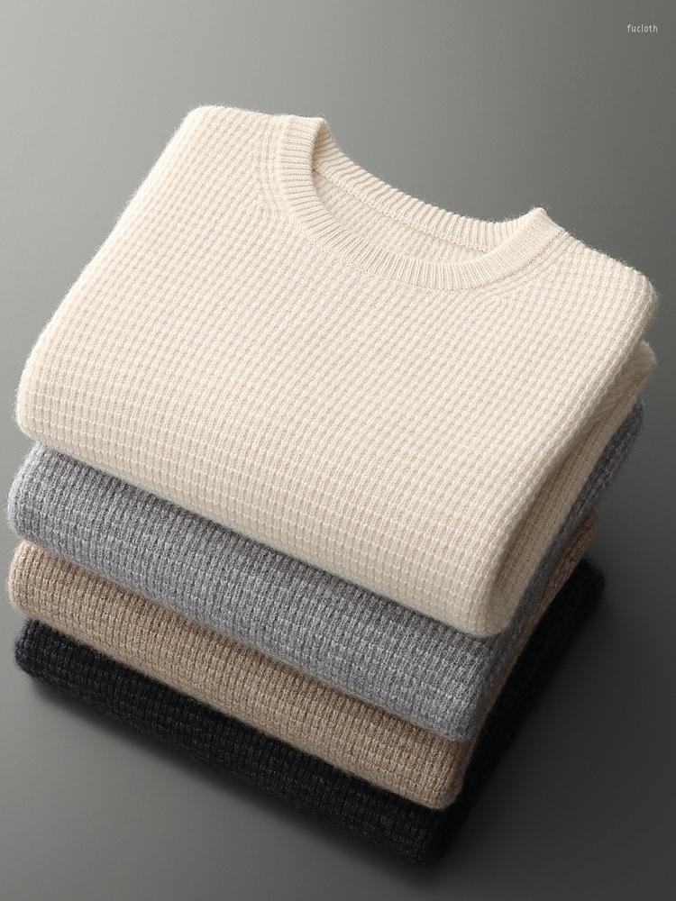 Men' Sweaters 2022 Winter Men' Round Neck Thickened Cashmere Sweater Knitted Pullover R2123, Khaki
Men' Sweaters 2022 Winter Men' Round Neck Thickened Cashmere Sweater Knitted Pullover R2123, Khaki