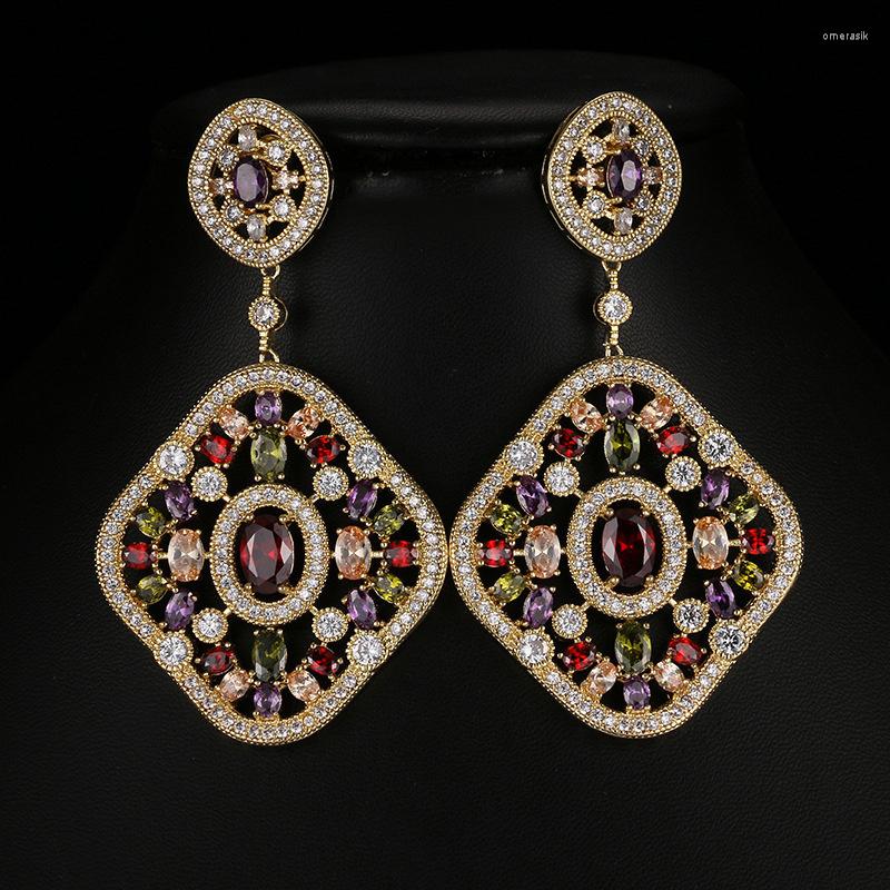 Dangle Earrings ORZTOON Vintage Zircon Wavy Square Drop For Women Luxury Colorful Gold Color Earring Trendy Female Jewelry Party Gift
Dangle Earrings ORZTOON Vintage Zircon Wavy Square Drop For Women Luxury Colorful Gold Color Earring Trendy Female Jewelry Party Gift