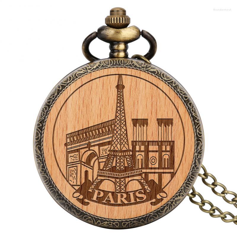 Pocket Watches Sculpted Engraved Eiffel Tower Paris France Building Figurine Statue Wood Crafts Quartz Watch Wooden Clock Souvenir Gifts, 80cm necklace chain
Pocket Watches Sculpted Engraved Eiffel Tower Paris France Building Figurine Statue Wood Crafts Quartz Watch Wooden Clock Souvenir Gifts, 80cm necklace chain